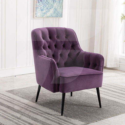 Miley Mulberry Velvet Armchair Chairs supplier 175 