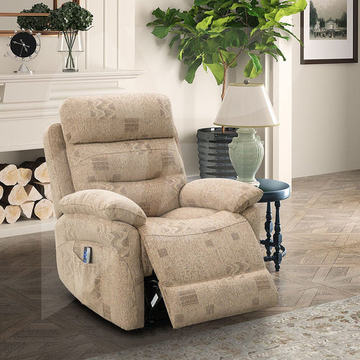 Arianna Beige Fabric Faux Leather Lift & Rise Chair Arm Chairs, Recliners & Sleeper Chairs supplier 175 