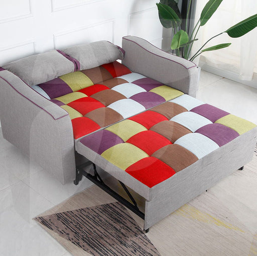Aspen Multi Colour Stripe Linen Sofa Bed Chairs supplier 175 