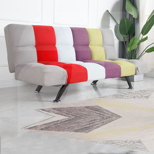 Boston Multi Colour Stripe Linen Sofa Bed Sofas supplier 175 