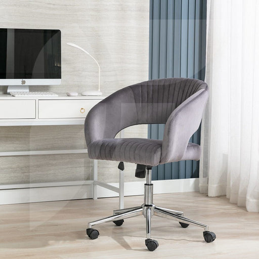 Jaden Grey Velvet Office Chair Chairs supplier 175 