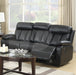 Merrion Faux Leather Black 3 Seater Sofa Sofas supplier 175 