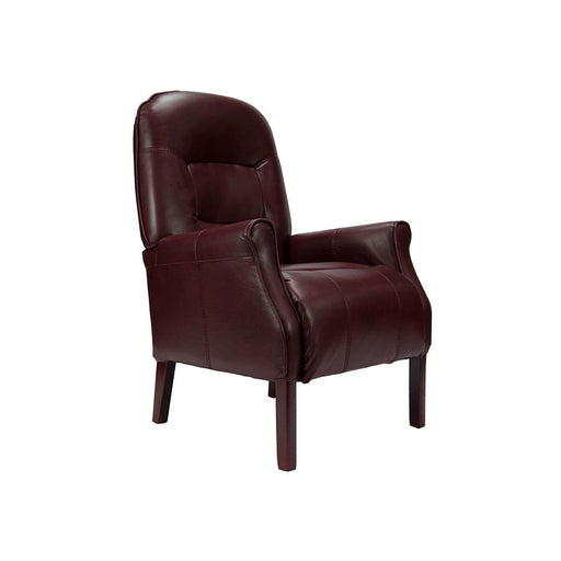 Barna Wine Faux Leather Armchair Arm Chairs, Recliners & Sleeper Chairs supplier 175 