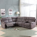 Violet Faux Suede Light Grey Corner Sofa Sofas supplier 175 