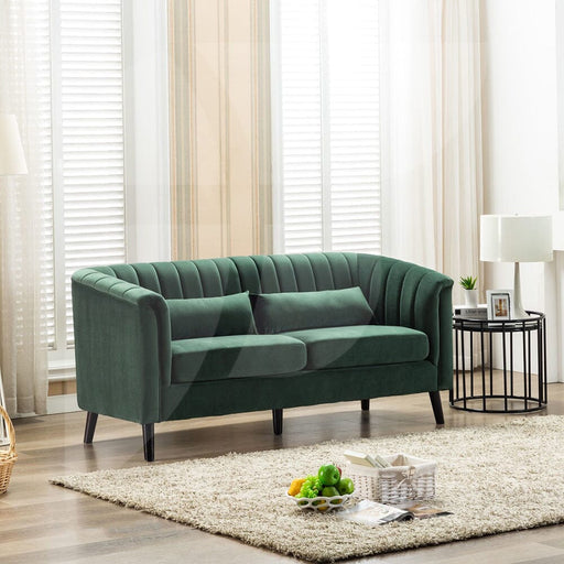 Meabh Green Velvet 3 Seater Sofa Sofas supplier 175 