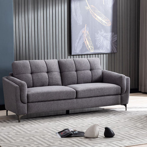 Belmore Grey Linen 3 Seater Sofa Sofas supplier 175 