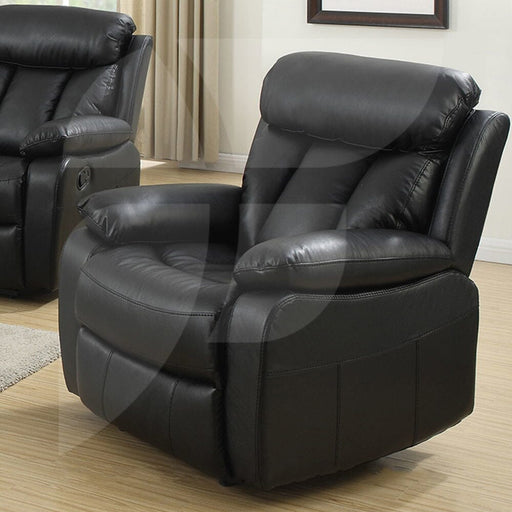 Merrion Faux Leather Black Recliner Arm Chairs, Recliners & Sleeper Chairs supplier 175 