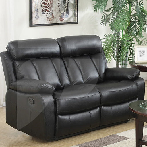 Merrion Faux Leather Black 2 Seater Sofa Sofas supplier 175 