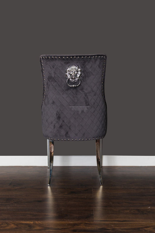 Lions Head Chair Dark Grey Dining Chairs HB 