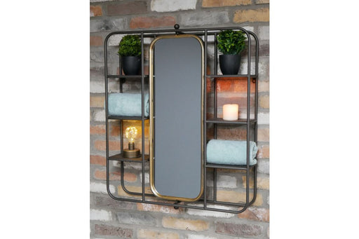 Wall Unit With Mirror Wall Rack Sup170 