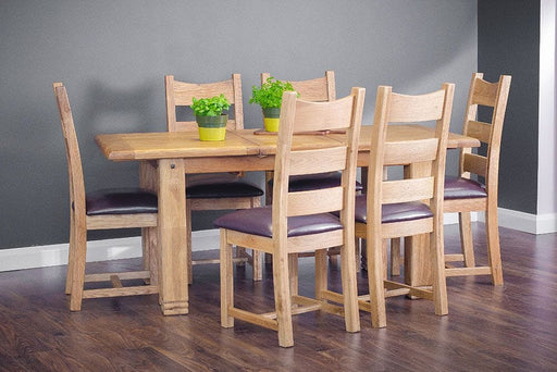 Donny 1.4m Extending Dining Table with 4 Chairs Extending Dining Set HB 