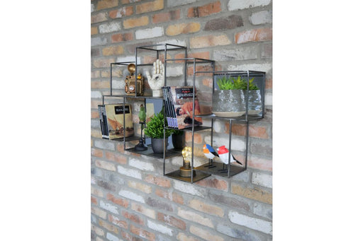 Industrial Wall Unit With Mirrors Wall Rack Sup170 