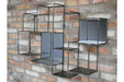 Industrial Wall Unit With Mirrors Wall Rack Sup170 