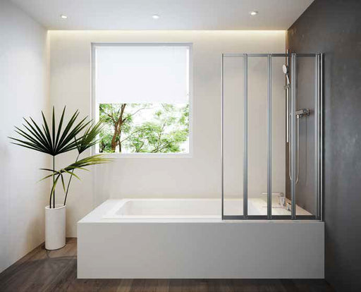 Ambient P Shaped Bath Screen 6mm 1400mm x 800mm Supplier 141 