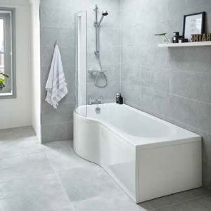 Apollo 1700mm P Shaped Bath Only LH Supplier 141 