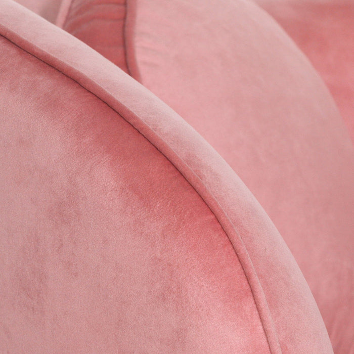 Pink Velvet Armchair With Cushion Armchair Maison Repro 