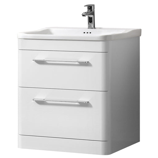 Lucca 600mm Floor-standing Unit and Basin - White Home Centre Direct 