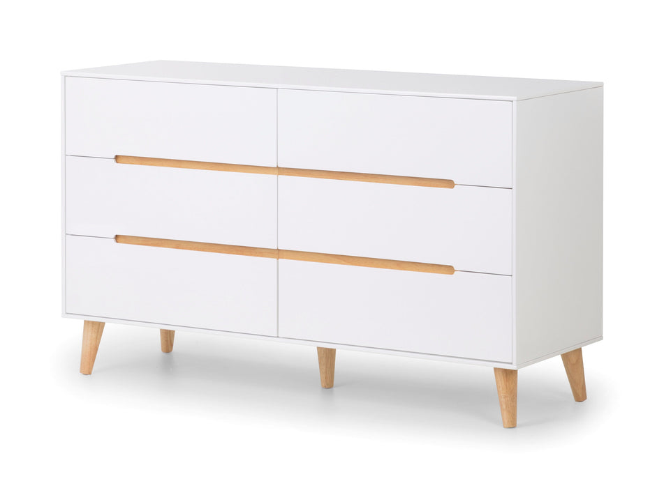 Alicia 6 Drawer Wide Chest Chest of Drawers Julian Bowen V2 