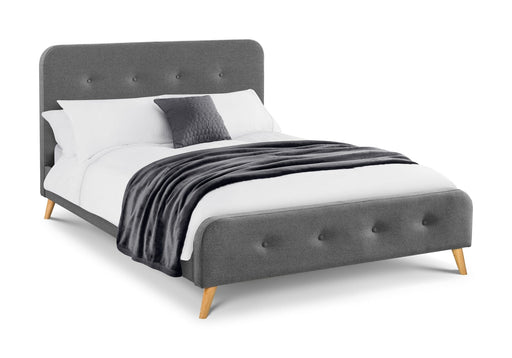 Astrid Curved Retro Buttoned Bed Frame 150Cm Bed Frames Julian Bowen V2 
