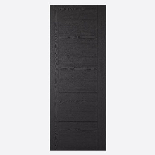 Black Ash Laminated Vancouver 5 Panel Door Internal Doors Home Centre Direct 