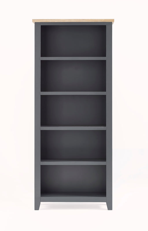 Bordeaux Tall Bookcase Dark Grey Bookcase Julian Bowen V2 