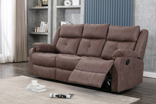 Casey Fabric 3 Seater Recliner Sofa - Brown supplier 175 