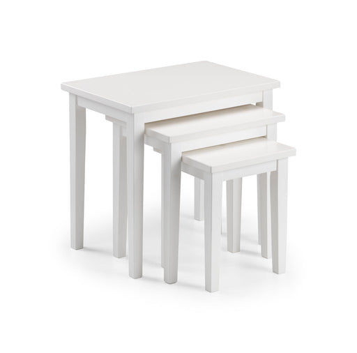 Cleo Nest Of Tables - Pure White Finish Nest Of Tables Julian Bowen V2 