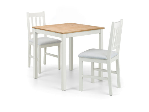Coxmoor Square Dining Table 75Cm - White & Oak Dining Tables Julian Bowen V2 