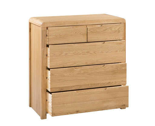 Curve 3+2 Drawer Chest Chest of Drawers Julian Bowen V2 