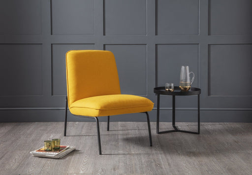 Dali Chair - Mustard Fabric Chairs Julian Bowen V2 