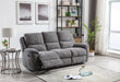 Dante Slate Chenille 3 Seater Reclining Sofa Sofas supplier 175 