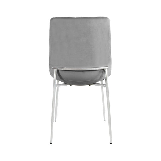 Value Zula Grey Dining Chair With Chrome Legs Dining Chairs CIMC 