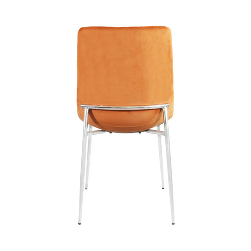 Value Zula Orange Dining Chair With Chrome Legs Dining Chairs CIMC 