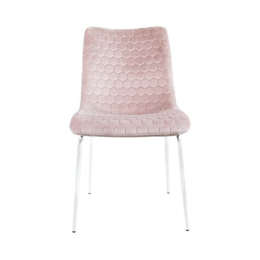 Value Zula Pink Dining Chair With Chrome Legs Dining Chairs CIMC 