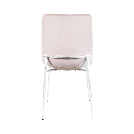 Value Zula Pink Dining Chair With Chrome Legs Dining Chairs CIMC 