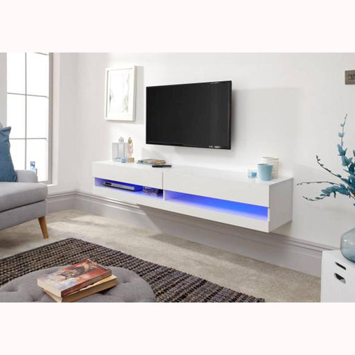 Galicia 150cm Wall Tv Unit With LED White TV Unit GW 