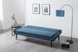 Gaudi Curled Base Sofabed - Blue Sofa beds Julian Bowen V2 