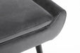 Gaudi Curled Base Sofabed - Grey Velvet Sofa beds Julian Bowen V2 