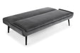 Gaudi Curled Base Sofabed - Grey Velvet Sofa beds Julian Bowen V2 