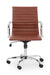 Gio Office Chair - Brown & Chrome Office Chair Julian Bowen V2 