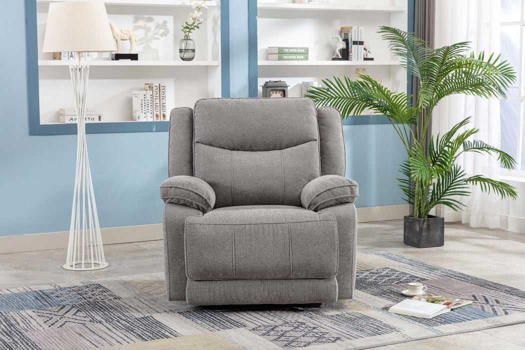 Herbert Light Grey Chenille Electric Recliner Arm Chairs, Recliners & Sleeper Chairs supplier 175 