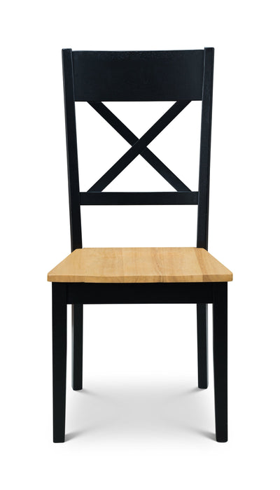 Hockley Chair Black/Oak (2 Per Box) Dining Chairs Julian Bowen V2 