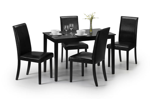 Hudson Dining Table - Black Dining Tables Julian Bowen V2 