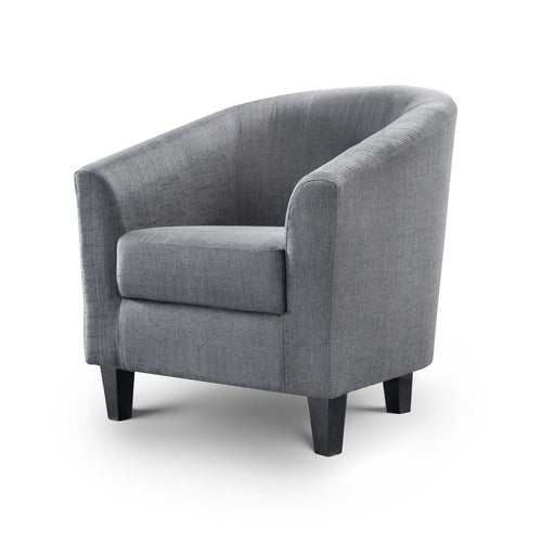 Hugo Fabric Tub Chair - Slate Grey Fabric Chairs Julian Bowen V2 