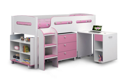 Kimbo Pink Cabin Bed Bunk Beds Julian Bowen V2 