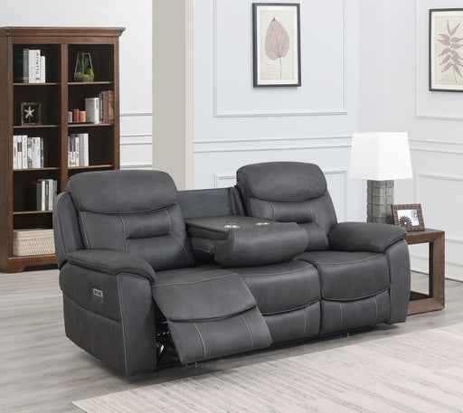 Leroy Fabric Electric 3 Seater Recliner - Grey supplier 175 