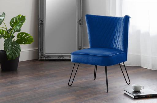 Lisbon Chair - Blue Dining Chairs Julian Bowen V2 
