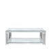 Cohen Steel Tubes and Clear Glass Coffee Table Coffee Table CIMC 