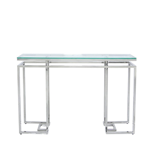 Meridian Glass & Stainless Steel Console Table Console Table CIMC 