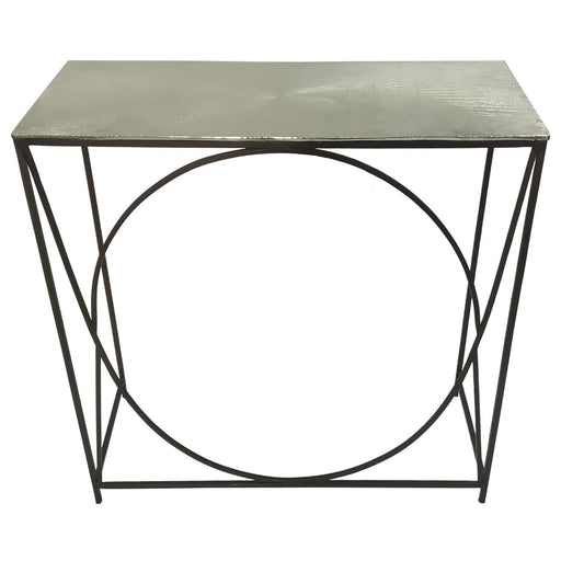 Value Ekanshi Black and Nickel Console Table Console Table CIMC 